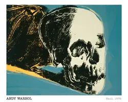 SKULL, 1976 by ANDY WARHOL. Print reproduction of the ANDY WARHOL painting Skull,1976. Titled : SKULL, 1976.