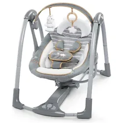 Ingenuity Soothe n Delight 6-Speed Compact Portable Baby Swing Music Foldable. Brand new never used. Bella Teddy color...