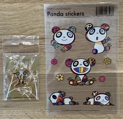 Takashi Murakami Authentic Panda Pin and Sticker Set! This is official Kaikai Kiki merchandise. Sticker sheet measures...