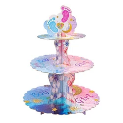 Material: This gender reveal cupcake holder is made of superior waterproof and solid cardboard. It can stably hold...