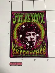 Jimi Hendrix Concert Poster Sticker / Decal. Waterproof Heavy Duty