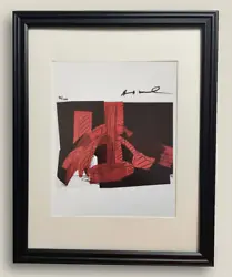 The Andy Warhol Original Print Hand Signed By A. Warhol In 1987. Andy Warhol Original Print, with Certificate of...