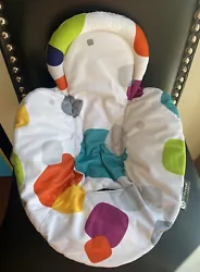 4Moms MamaRoo Baby Infant Seat Reversible insert pad, as shownReplacement Part Multicolor shapes and Gray/white on...