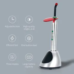 Superior than the halogen curing lights, it has 3 different working modes and it can solidify 4-5mm. 1 LED Curing Light...