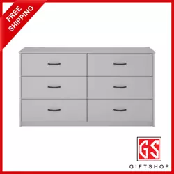Add more storage to your bedroom or guest room with the Mainstays Classic 6 Drawer Dresser. With the new patent Switch...