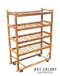 19TH CENTURY ANTIQUE COUNTRY PRIMITIVE INDUSTRIAL COBBLERS RACK. This example is in wonderful condition free from...
