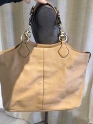 Authentique grand sac cabas cuir beige Gucci dustbag. Règlement sous 24 h maxi