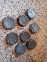 This lot of 8 zinc canning jar lids are perfect for your collection. The generic brands add a unique touch to your...