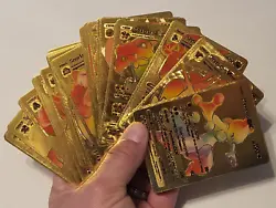 Rainbow Pokémon Gold Card Mystery Lot Of 12 Cards No Duplicates Pikachu Charizard Blastoise.