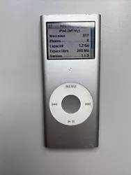 Apple Ipod Nano 2ème Génération 2goModèle : A1199Fonctionne bien mais ne se connecte pas sur mon pc. L’iPod...