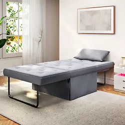 【4 in 1 Multi-Functional Sofa Bed 】-- The convertible sofa bed converted into an ottoman, sofa chair, lounger or...