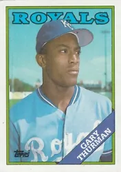 Gary Thurman - 1988 Topps #89 - Kansas City Royals Baseball Card