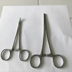 Lot of 2 Clamps Stainless Steel Surgical Medical Dental Instruments. Landauer clamp 5” long stainless steel made in...