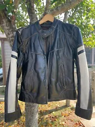 Vintage real leather, River Road motorcycle jacket. Size small. 