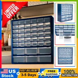 The versatile 42-drawer garage or craft storage cabinet can be wall-mounted or placed on a table, countertop,...