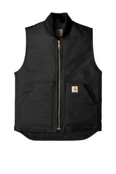 A great extra layer, Carhartts duck vest is made of cotton duck and insulated for warmth. 12 oz., firm-hand, 100%...