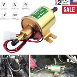 Inline Fuel Pump Inlet & Outlet: 8mm. ✔ This electric fuel pump must use with filter. ✔ Only fit for gasoline and...