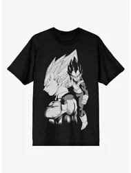Dragon Ball Z Vegeta Profile Monochrome T-Shirt Size SmallT-Shirt is New with Tags Black with Vegeta graphicSize: Small