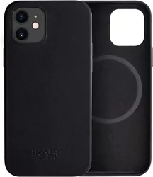The Kase Coque Magnétique en Cuir Véritable Artisanal pour Apple iPhone 12 Mini, Patine Unique et Cuir Véritable de...