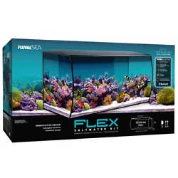 The Fluval Sea Flex 32.5 US Gal. (123 L) Saltwater Aquarium Kit makes an exciting addition to Fluvals bold curved...