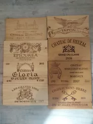 Lot de 8 Estampes Façades Caisse Vin.pour les 5 estampes de 12 blles 31 longueur 17 largeur cht marquis d alseme cht...