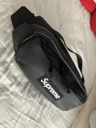 Supreme Leather Waist Bag Black FW23 NEW IN HAND. Condition is New with tags. Shipped with USPS Ground Advantage.