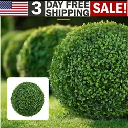 Topiary Ball Vivid Verdant Plastic Tear Resistant Faux Plant Ball Garden Decoration. 2 x Simulation Plant....