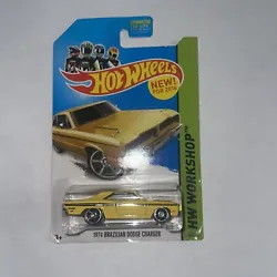 1974 Brazilian Dodge Charger #240 * YELLOW * 2014 Hot Wheels *. Condition is New. Shipped with USPS Ground Advantage.
