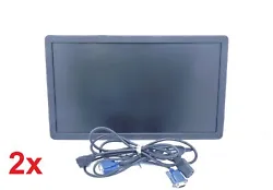 Video inputs: VGA DVI. Resolution: 1600 x 900 . Both w/ power cord and VGA cable. Universal stand compatible: VESA...