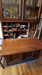 late 1800s Secretary Desk. Top separates from bottom. Not sure what it is made of, but very heavy.