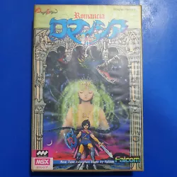 Romancia - Dragon Slayer Jr. complet, en boite avec notice, en bon état pour ordinateurs MSX. complete, boxed with...