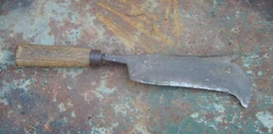 ANCIENNE SERPE, SERPETTE, OUTIL ANCIEN POUR FORESTIER, BUCHERON, FOUCSOUN EN PROVENCE..