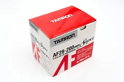 Gently used, wonderful condition Tamron 28-200 f/3.8-5.6 lens for Nikon.  Ships double boxed in the original...