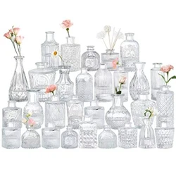 Lets add beautiful flowers to these retro and cute small vases to decorate our space. Each vase is hand-blown to...