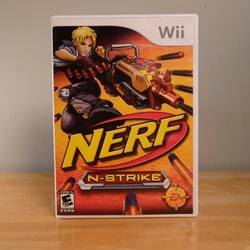Nerf N-Strike (Nintendo Wii, 2008) CIB Complete. ConditionGame disk has a few light scratches that do not interfere...