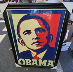 2008 OBAMA CAMPAIGN POSTER SHEPARD FAIREY OBEY GIANT 38x26.