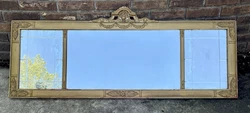 Antique Ornate 3 panel bevel mantle buffet wall mirror. Please see pictures for overall condition, feel free should you...