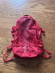 Supreme SS220 Red Mesh Backpack AUTHENTIC. Very lightly used, worn less than 3 times has sat in closet ever since in...