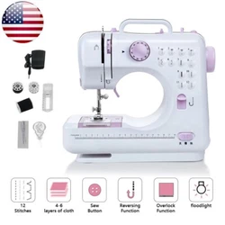 It is portable and suitable for sewing multiple light and thin fabrics. Anti-slip Bottom Pads to ensure the machine...