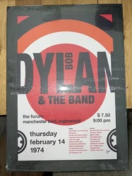 Bob Dylan and The Band Concert Poster On Metal Displate. This was gifted to me but I have no where to put it. I never...