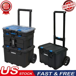 Tool Boxes Organizer ＆ 3 Case Parts Plastic Modular Storage System Portable New. 3 Case Parts ＆ Tool Box DIY Screws...