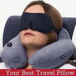 ✅Special Pump - There is a unique built-in pump in the airplane travel pillow that will allow you to inflate the...