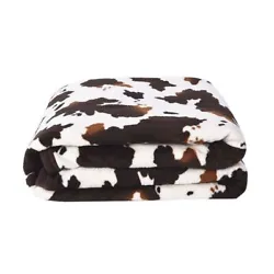 Product Details: Color: Cow , Material Fleece , Size: 60X78 Inches ,.