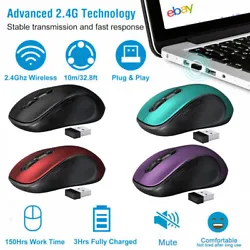 ENJOY THE WIRELESS CONVENIENCE: Plug the USB dongle in your computer, then you can start to use this wireless mouse for...