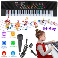 54 Keys, Music Electronic Keyboard, Kid Electric Piano, Mic Adapter. 1 x 54 Key Childrens Electronic Piano Keyboard....