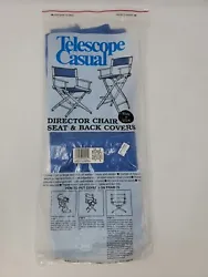 Spice up your director chair with these stylish seat and back covers from Telescope Casual. Made with durable canvas...
