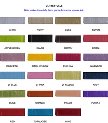 Best Quality Diamond Net GLITTER Tulle fabrics 54