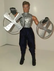 Holds poses well. Comes with everything you see. Hair is great. His arm does a frisbee throwing action when pulled back