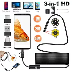 ✨ USB Type-C Borescope for most USB C Android phones, such as Samsung, HTC, Sony, it also works for most computers...