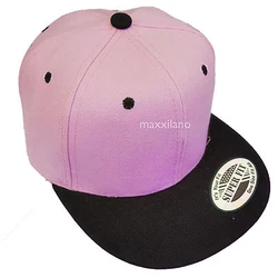 Snapback hats with flat brim, 6 panels and high-profile constructed crown. Baseball cap can be adjusted to all adult...